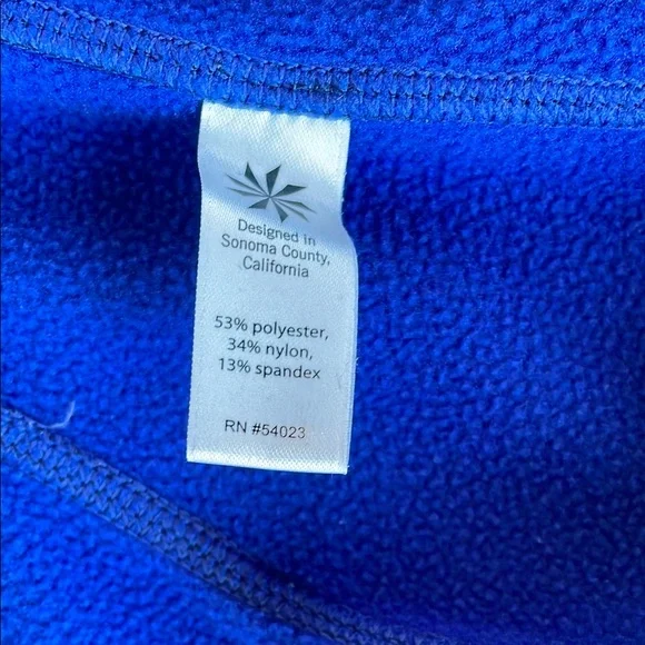 Athleta Striped Blue Full Zip Hoodie, Size Large - Picture 7 of 8